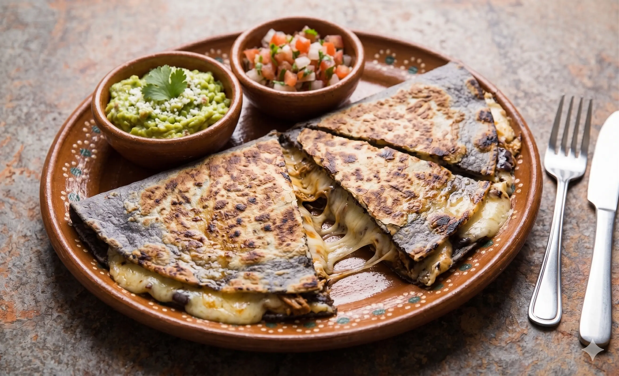 Cheesy quesadilla from the best Mexican restaurants in Los Angeles