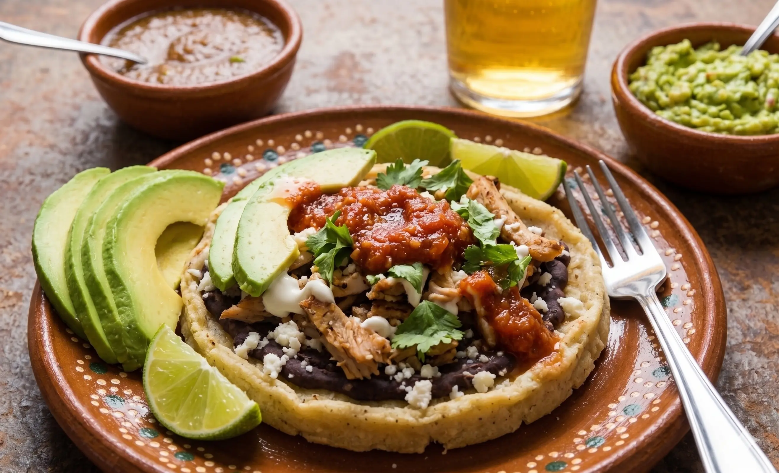 Close-up of authentic tacos Los Angeles style